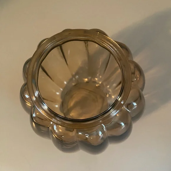 NEW Amber Glass Vase - Picture 2 of 3